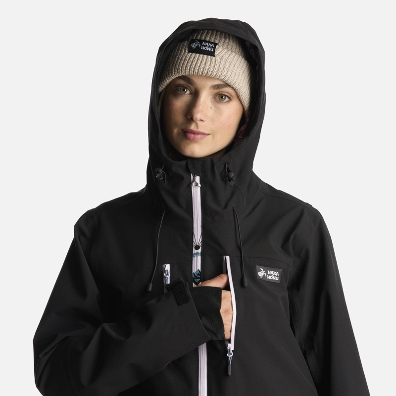 CHAQUETA MUJER VIENTO BLANCO NEGRO HAKA HONU - 6