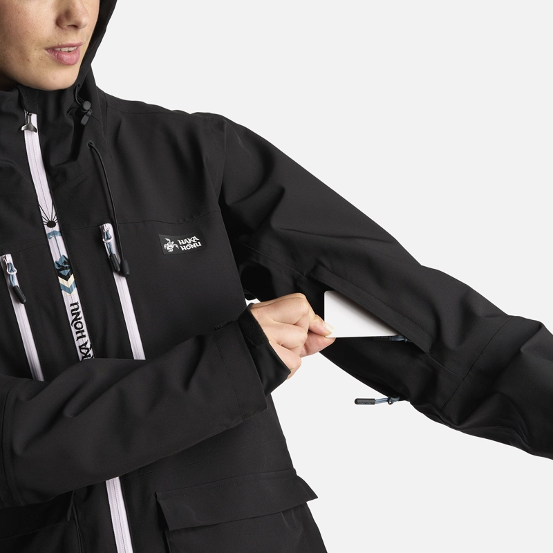 CHAQUETA MUJER VIENTO BLANCO NEGRO HAKA HONU - 8