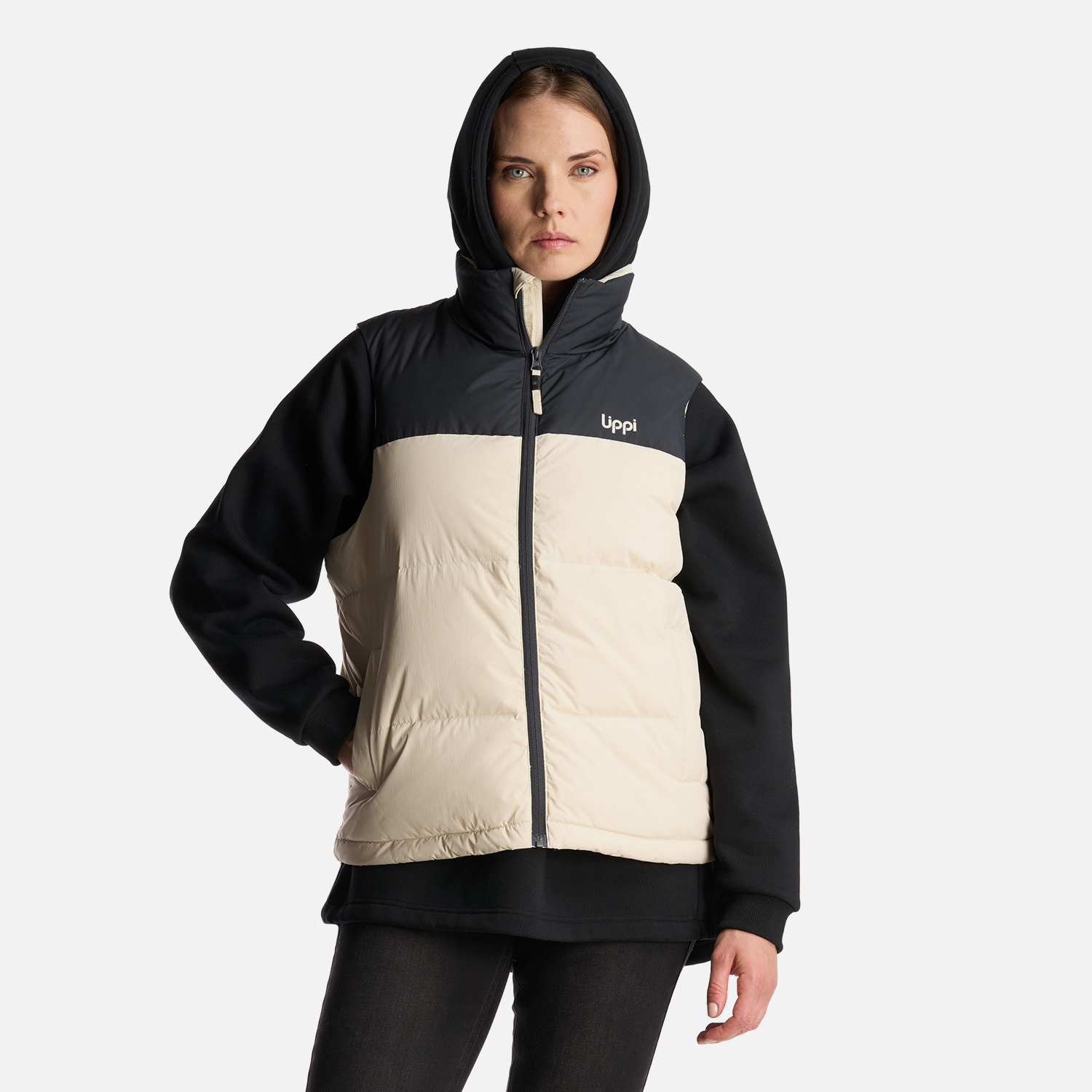 LIPPI CHAQUETA MUJER URBAN DOWN JACKET VEST CREMA LIPPI