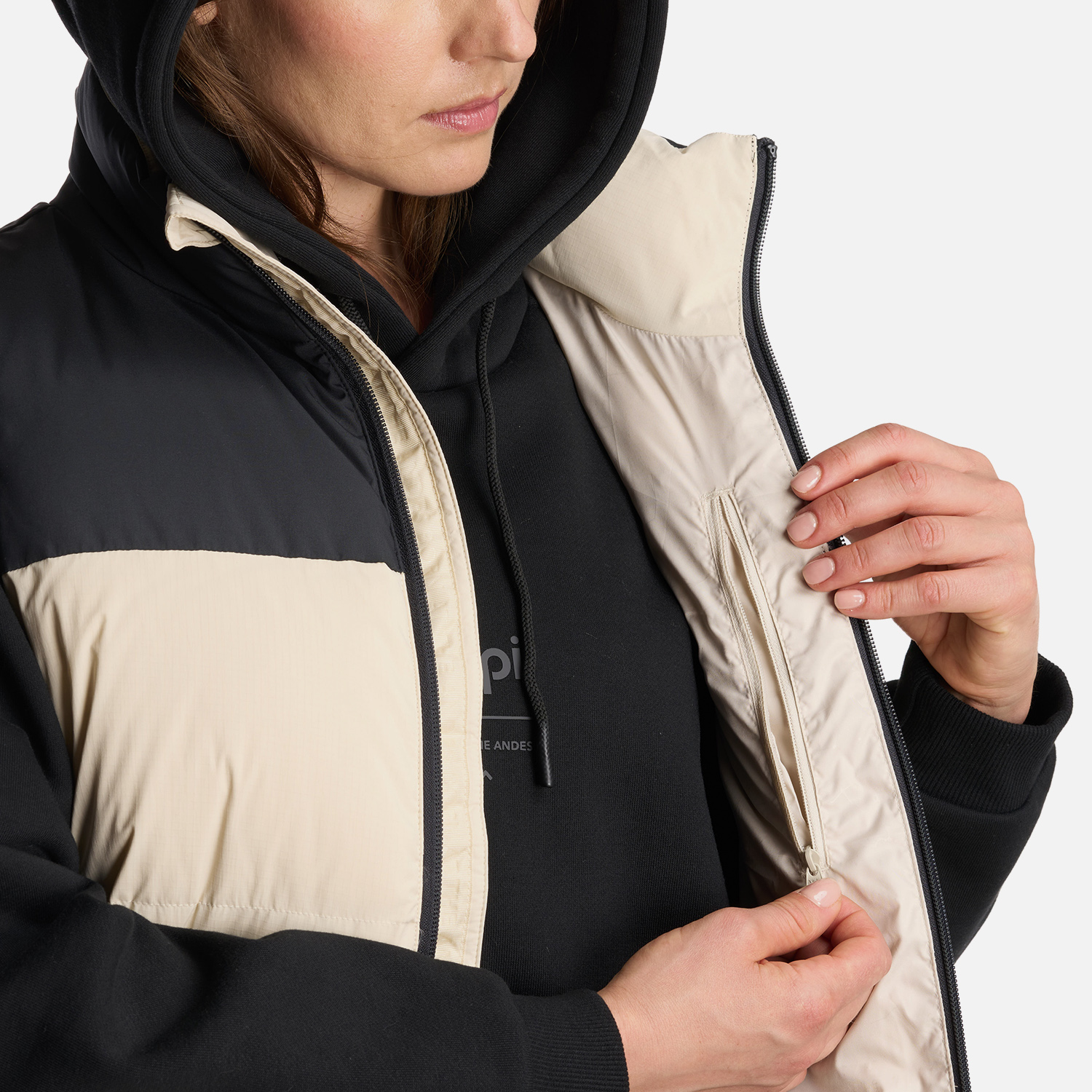 CHAQUETA MUJER URBAN DOWN JACKET VEST CREMA LIPPI - 7