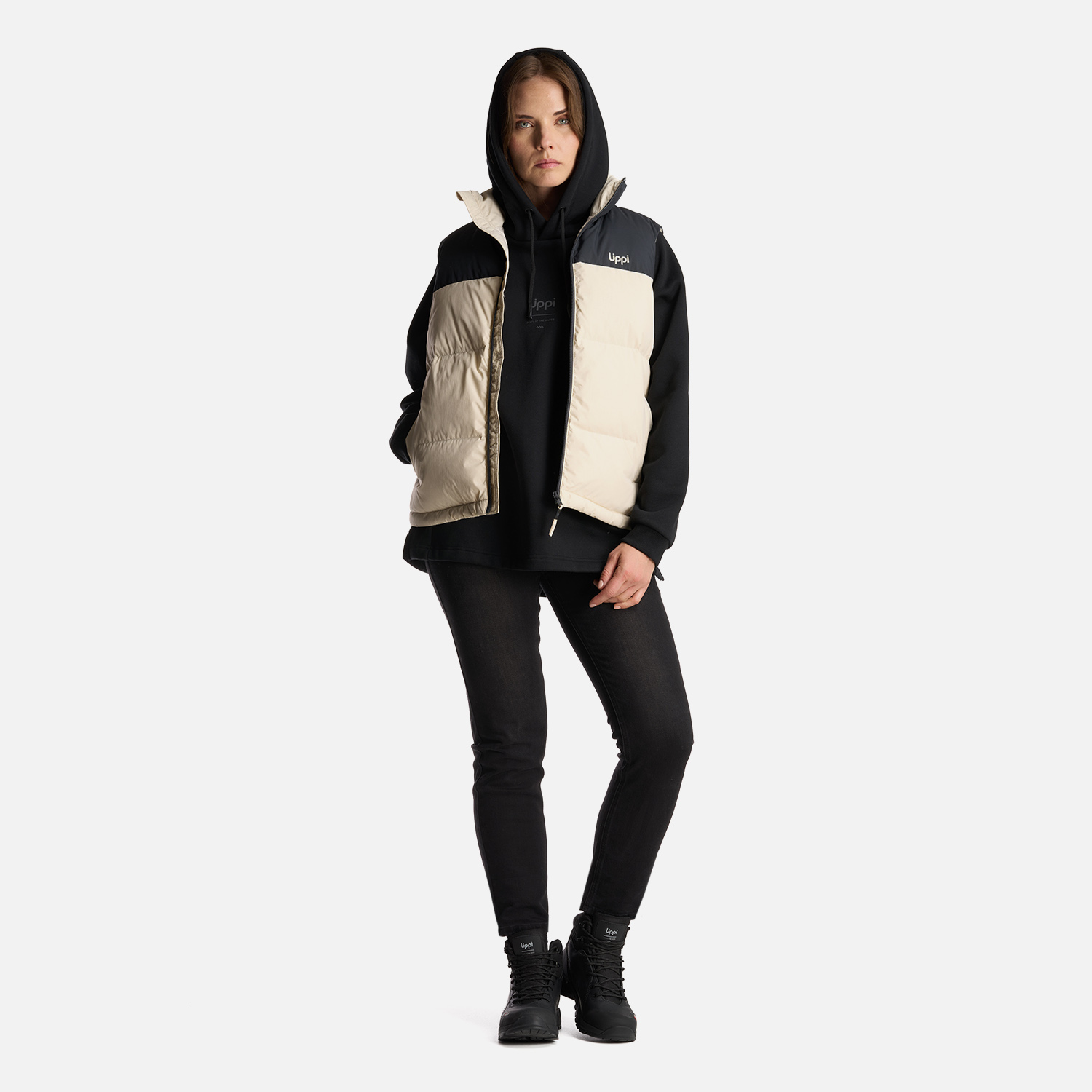 CHAQUETA MUJER URBAN DOWN JACKET VEST CREMA LIPPI - 8