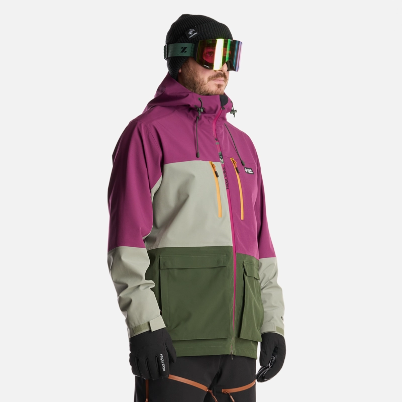 CHAQUETA HOMBRE VIENTO BLANCO MORADO HAKA HONU - 3