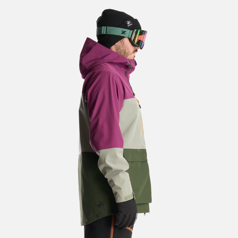 CHAQUETA HOMBRE VIENTO BLANCO MORADO HAKA HONU - 4