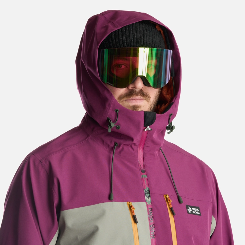 CHAQUETA HOMBRE VIENTO BLANCO MORADO HAKA HONU - 6