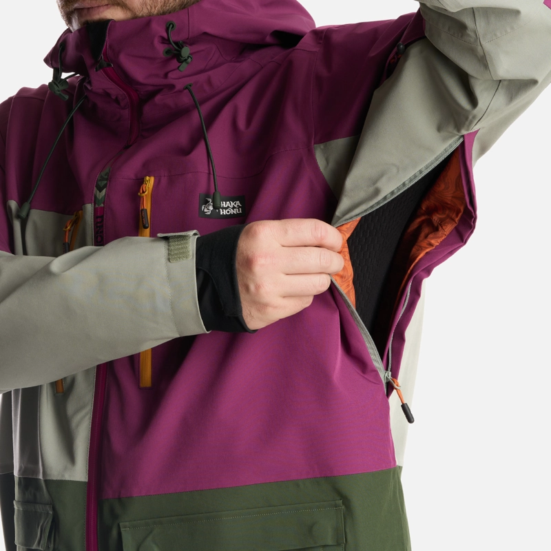CHAQUETA HOMBRE VIENTO BLANCO MORADO HAKA HONU - 9