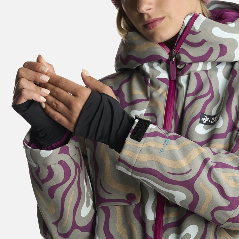 CHAQUETA MUJER YETI PRINT VERDE CLARO HAKA HONU - 9