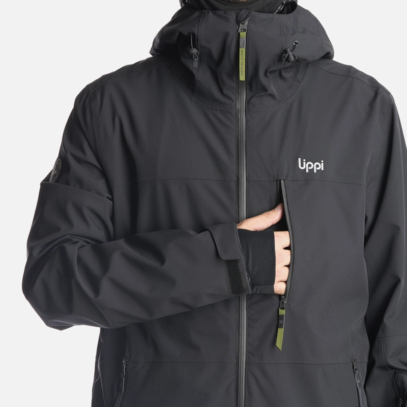 CHAQUETA HOMBRE SIERRA NEVADA B-DRY LIGHT HOODY JACKET NEGRO LIPPI I24 - 7