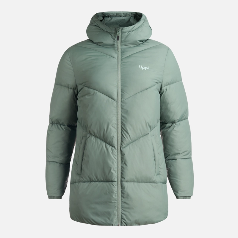 CHAQUETA MUJER LONG LINE STEAM PRO HOODY JACKET VERDE MUSGO LIPPI - 1