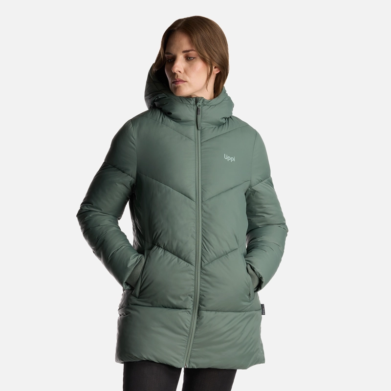 CHAQUETA MUJER LONG LINE STEAM PRO HOODY JACKET VERDE MUSGO LIPPI - 2