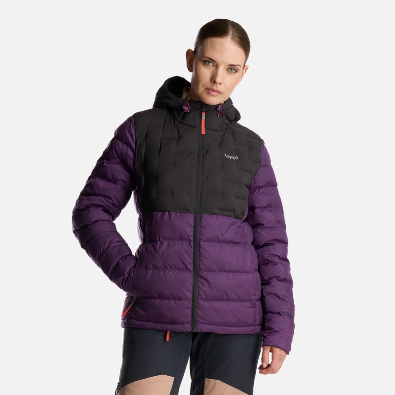 CHAQUETA MUJER BAZPUR EVO DOWN HOODY JACKET MORADO LIPPI - 1