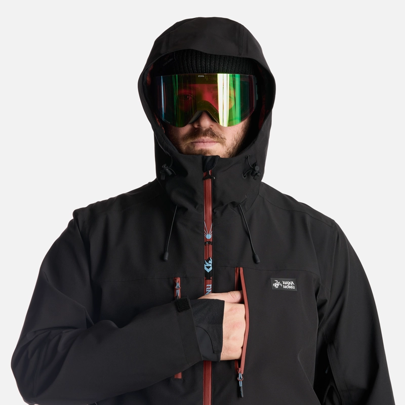 CHAQUETA HOMBRE VIENTO BLANCO NEGRO HAKA HONU - 6