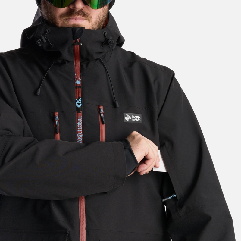 CHAQUETA HOMBRE VIENTO BLANCO NEGRO HAKA HONU - 7