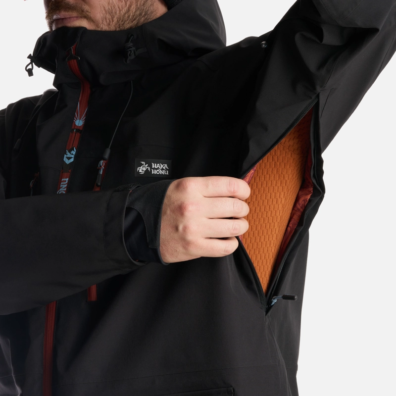 CHAQUETA HOMBRE VIENTO BLANCO NEGRO HAKA HONU - 8