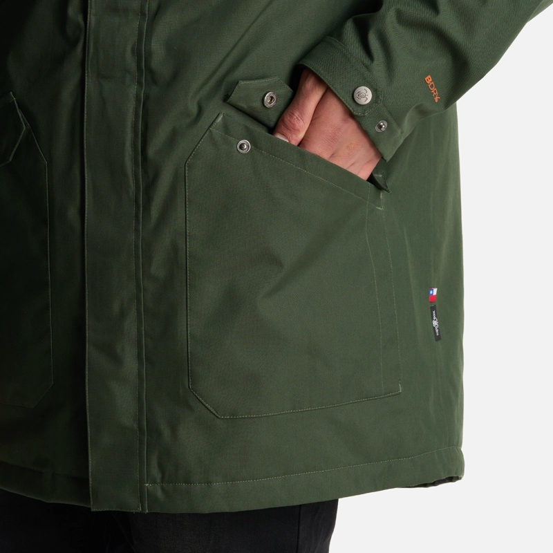 CHAQUETA HOMBRE YAK VERDE MILITAR HAKA HONU - 8