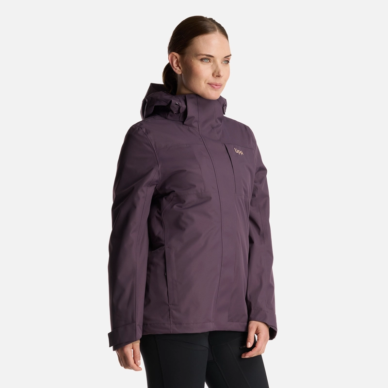 CHAQUETA MUJER TRES CRUCES FUSION-3 HOODY JACKET MORADO OSCURO LIPPI - 3