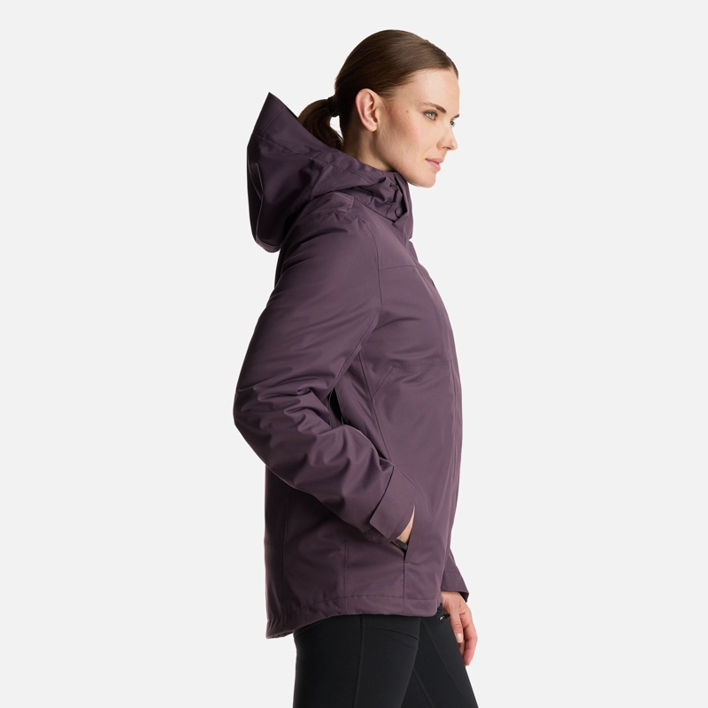 CHAQUETA MUJER TRES CRUCES FUSION-3 HOODY JACKET MORADO OSCURO LIPPI - 4