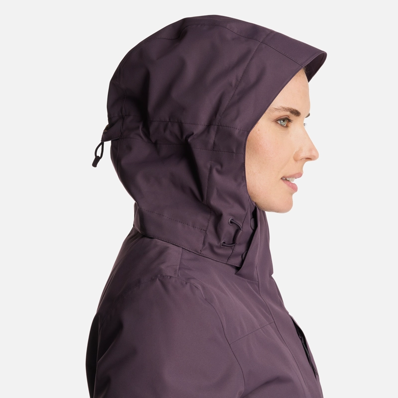 CHAQUETA MUJER TRES CRUCES FUSION-3 HOODY JACKET MORADO OSCURO LIPPI - 7