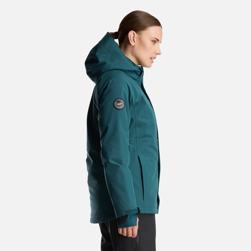 CHAQUETA MUJER ANDES B-DRY HOODY JACKET VERDE BOSQUE LIPPI - 4