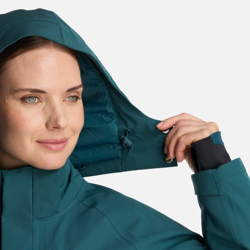 CHAQUETA MUJER ANDES B-DRY HOODY JACKET VERDE BOSQUE LIPPI - 6