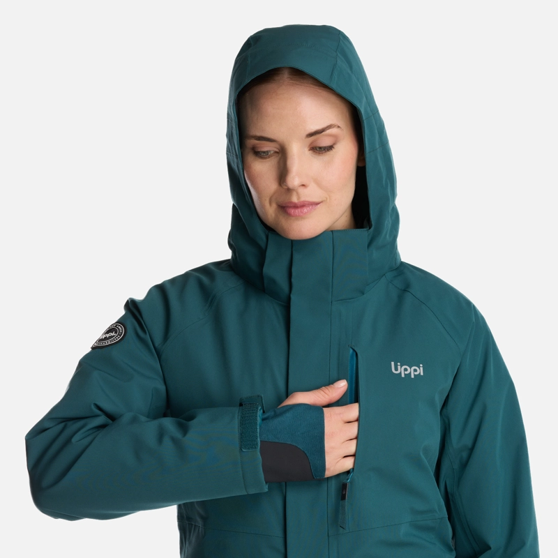 CHAQUETA MUJER ANDES B-DRY HOODY JACKET VERDE BOSQUE LIPPI - 8