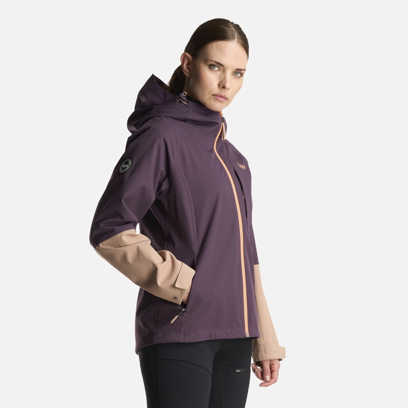 CHAQUETA MUJER MASSIF B-DRY HOODY JACKET MORADO OSCURO LIPPI - 3
