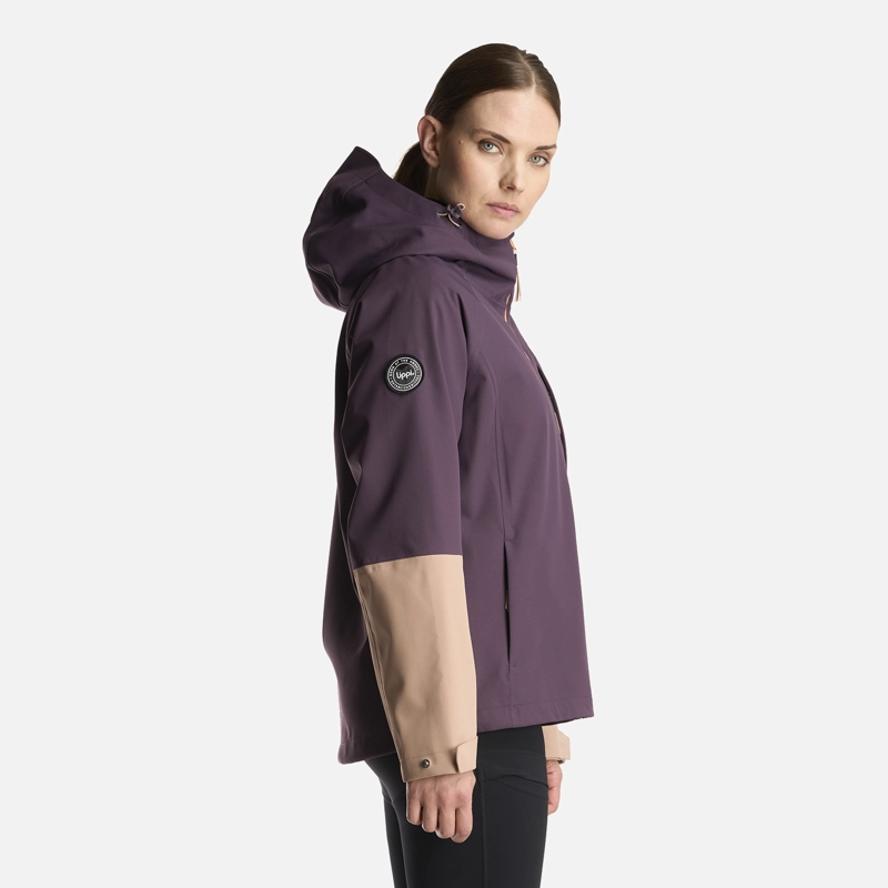 CHAQUETA MUJER MASSIF B-DRY HOODY JACKET MORADO OSCURO LIPPI - 4