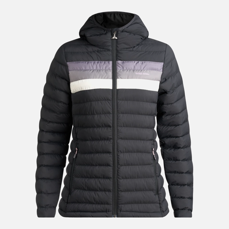 CHAQUETA MUJER INFIERNILLO CON GORRO NEGRO HAKA HONU - 1