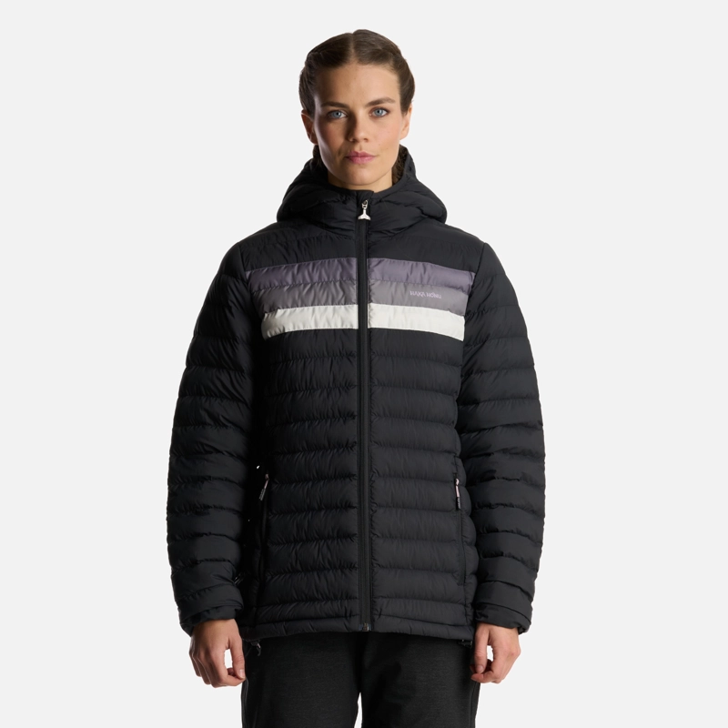 CHAQUETA MUJER INFIERNILLO CON GORRO NEGRO HAKA HONU - 2