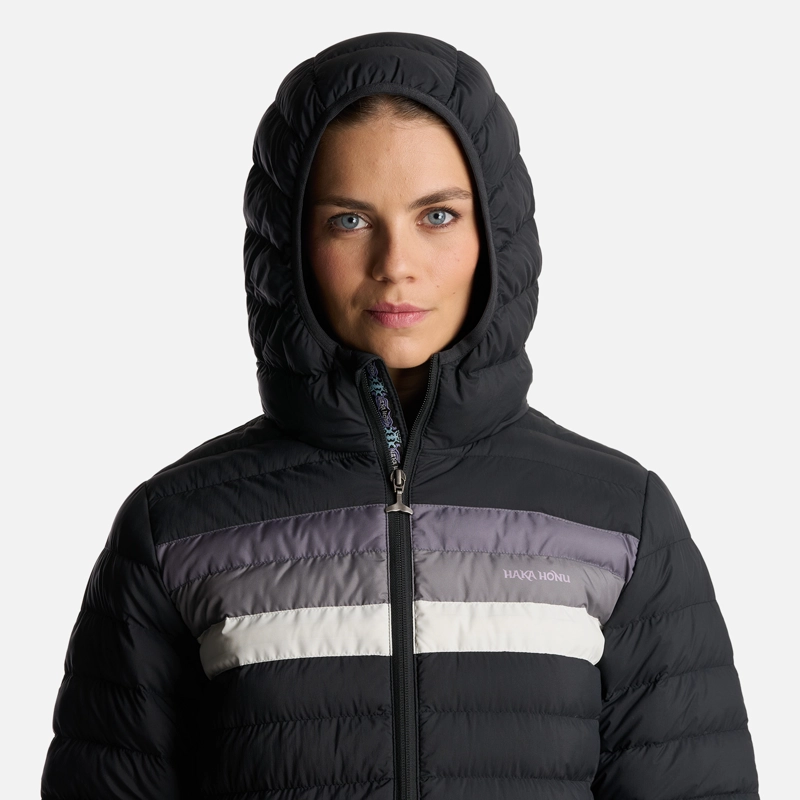 CHAQUETA MUJER INFIERNILLO CON GORRO NEGRO HAKA HONU - 6