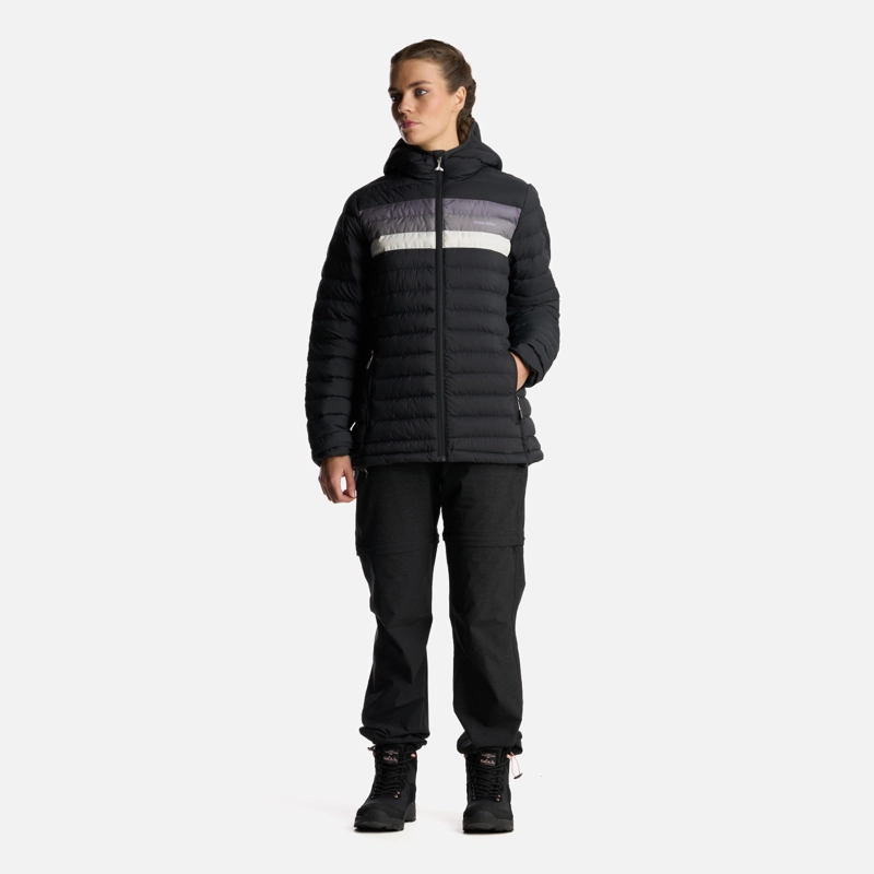 CHAQUETA MUJER INFIERNILLO CON GORRO NEGRO HAKA HONU - 9