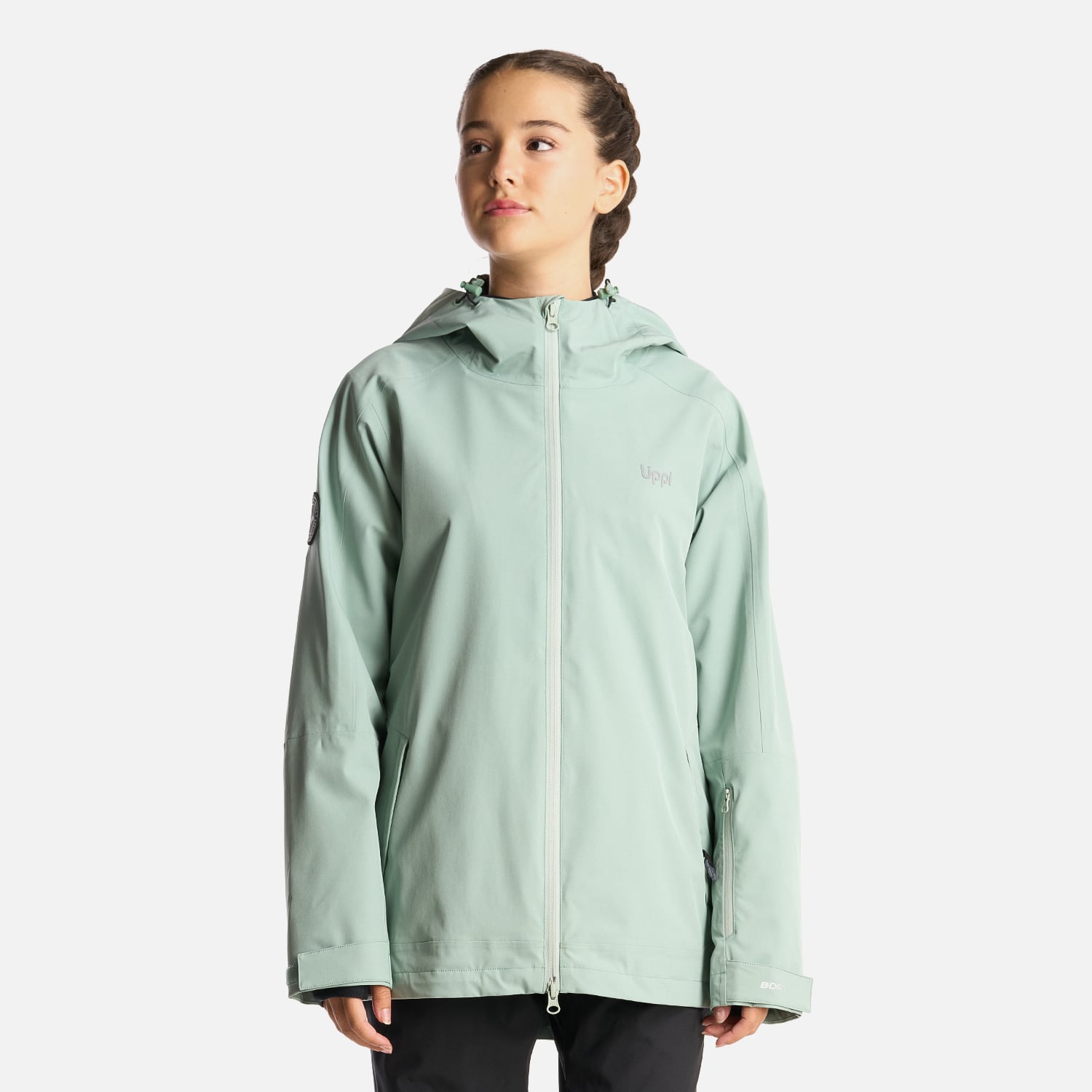 CHAQUETA NIÑA LIPPI VERDE TEEN GIRL SIERRA NEVADA B-DRY LIGHT HOODY JACKET JADE - 2