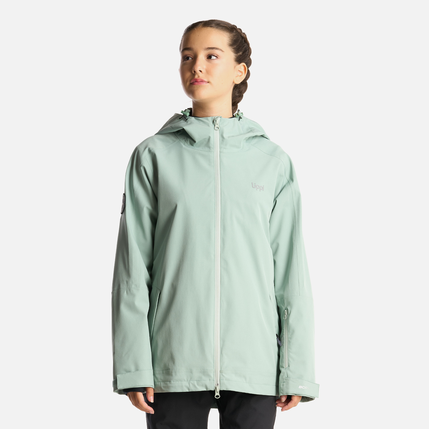 CHAQUETA NIÑA LIPPI VERDE TEEN GIRL SIERRA NEVADA B-DRY LIGHT HOODY JACKET JADE - 2