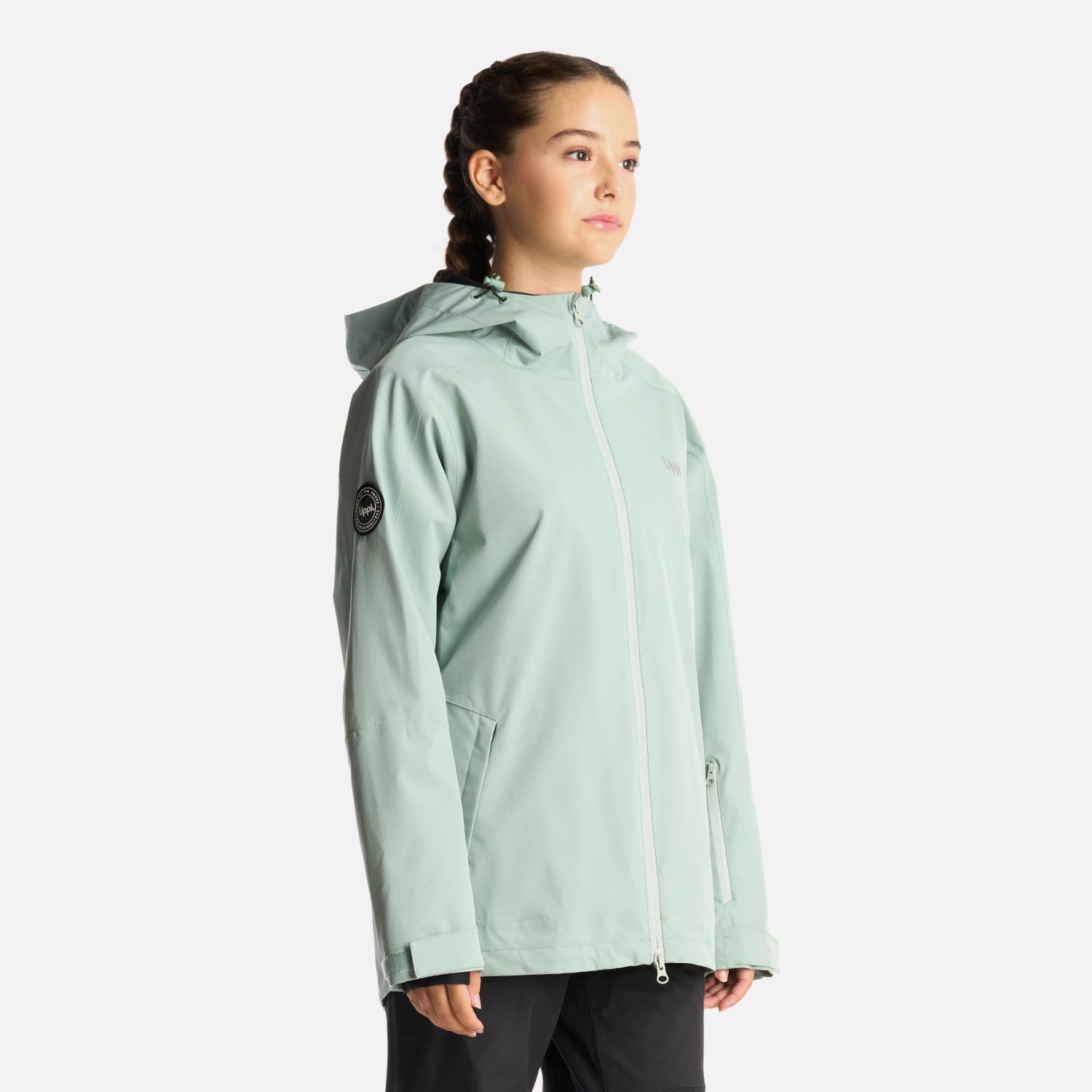 CHAQUETA NIÑA LIPPI VERDE TEEN GIRL SIERRA NEVADA B-DRY LIGHT HOODY JACKET JADE - 3