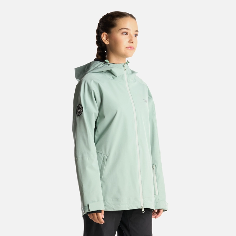 CHAQUETA NIÑA LIPPI VERDE TEEN GIRL SIERRA NEVADA B-DRY LIGHT HOODY JACKET JADE - 3