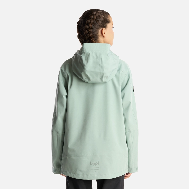 CHAQUETA NIÑA LIPPI VERDE TEEN GIRL SIERRA NEVADA B-DRY LIGHT HOODY JACKET JADE - 5