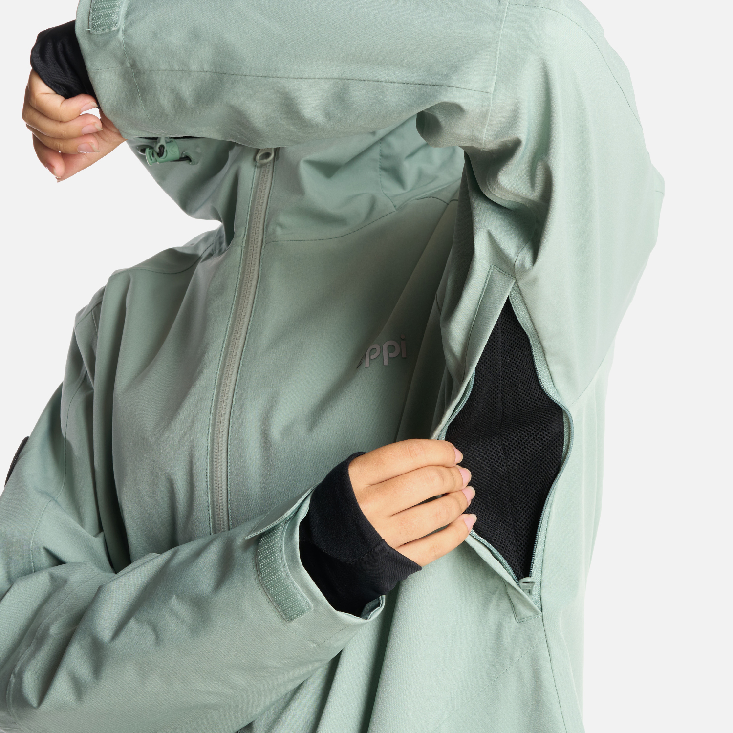 CHAQUETA NIÑA LIPPI VERDE TEEN GIRL SIERRA NEVADA B-DRY LIGHT HOODY JACKET JADE - 7