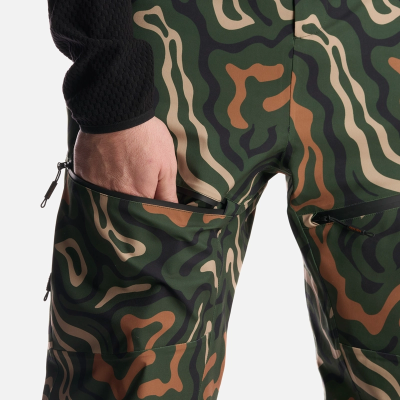 PANTALON HOMBRE HAKA HONU VERDE MILITAR KUNK PRINT - 7