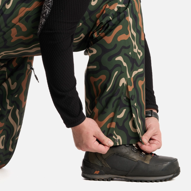 PANTALON HOMBRE HAKA HONU VERDE MILITAR KUNK PRINT - 8