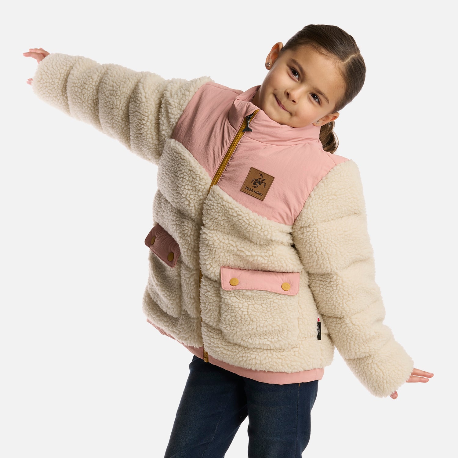 CHAQUETA NIÑA MINI BOMBASTIC BEIGE HAKA HONU - 2