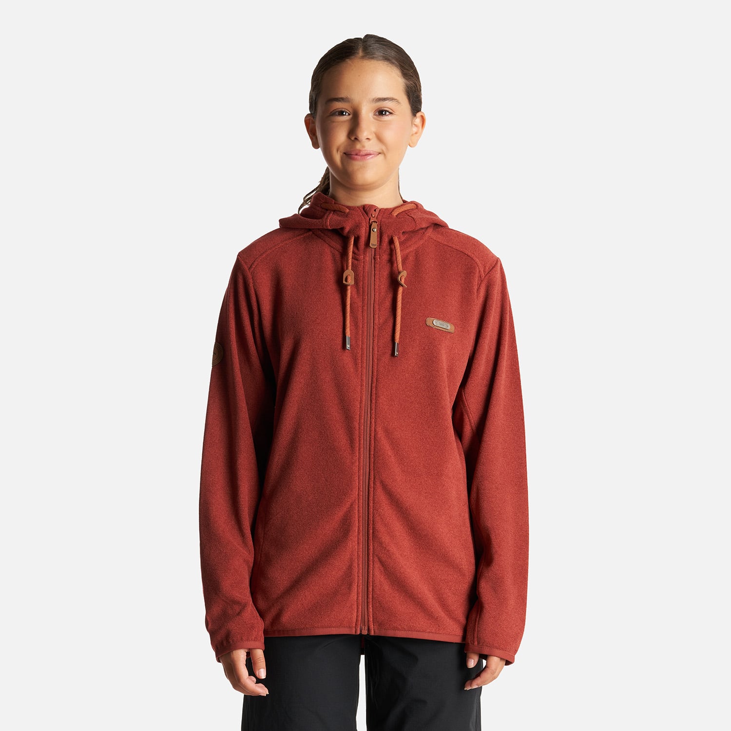 POLERÓN NIÑA LIPPI TERRACOTA TEEN GIRL STRIPES NANO-F FULL ZIP HOODY - 2