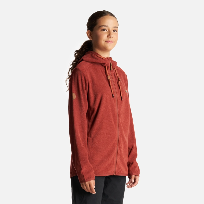 POLERÓN NIÑA LIPPI TERRACOTA TEEN GIRL STRIPES NANO-F FULL ZIP HOODY - 3