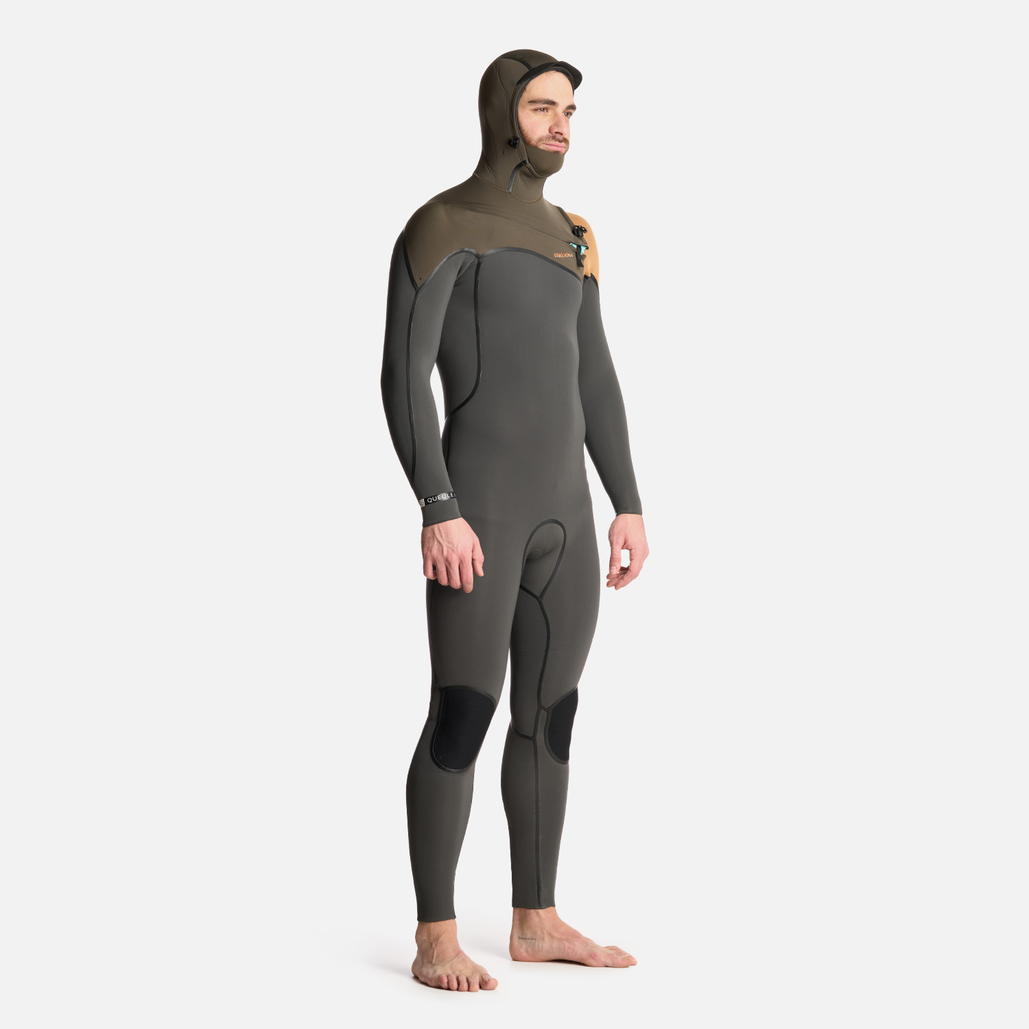 TRAJE SURF HOMBRE HAKA HONU NEOPRENO QUEULE 0.16875 GRIS GRAFITO - 2