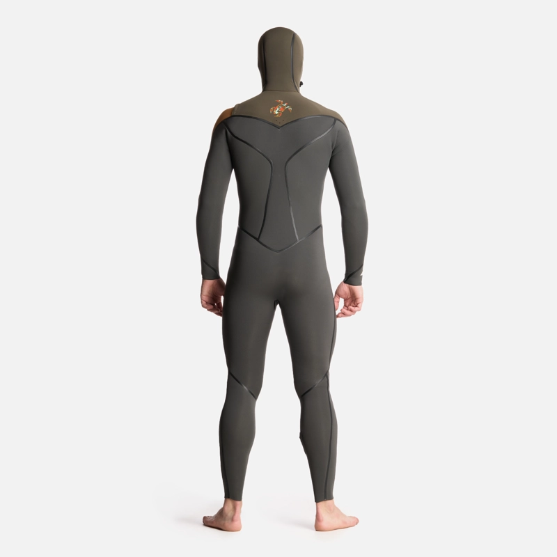 TRAJE SURF HOMBRE HAKA HONU NEOPRENO QUEULE 0.16875 GRIS GRAFITO - 3