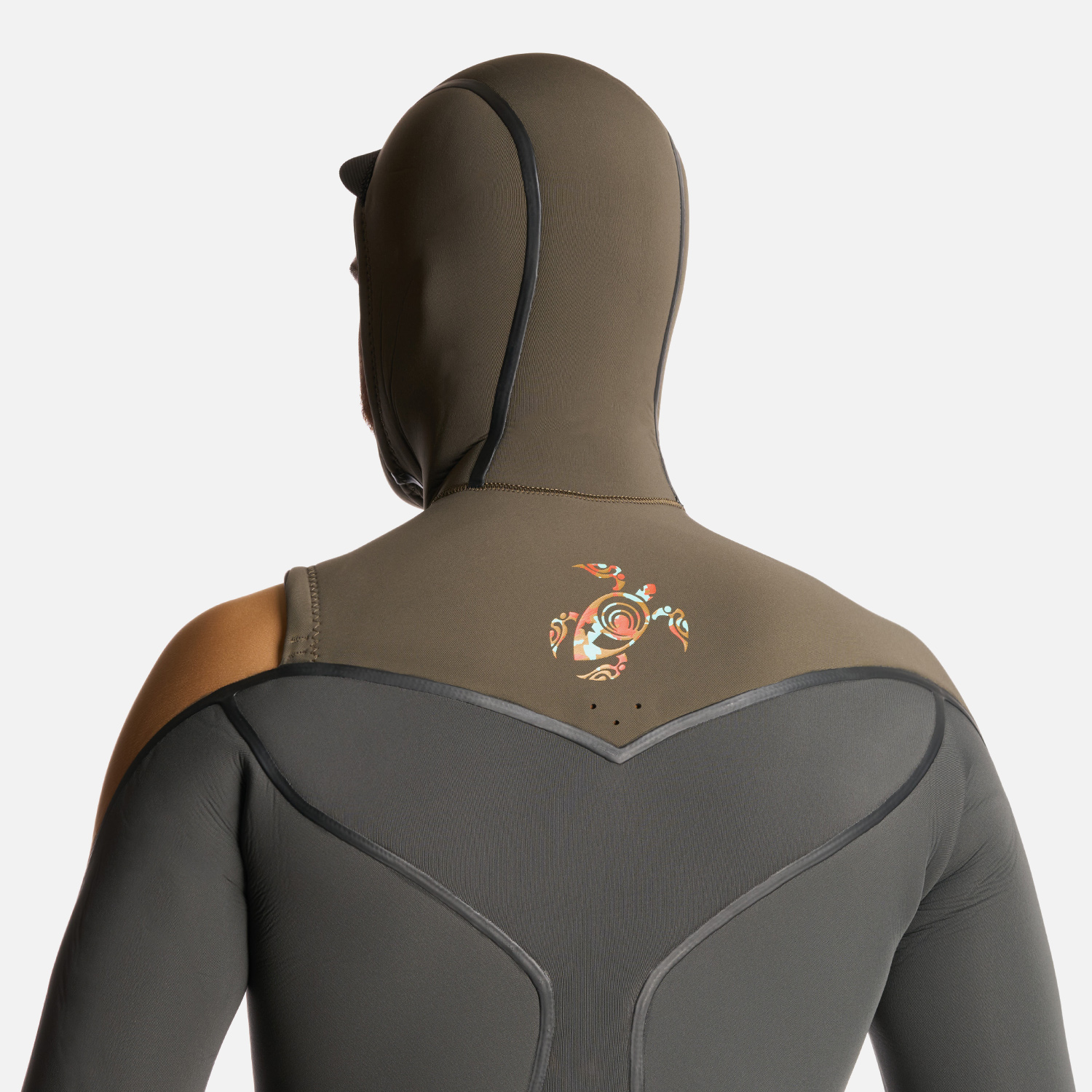 TRAJE SURF HOMBRE HAKA HONU NEOPRENO QUEULE 0.16875 GRIS GRAFITO - 4