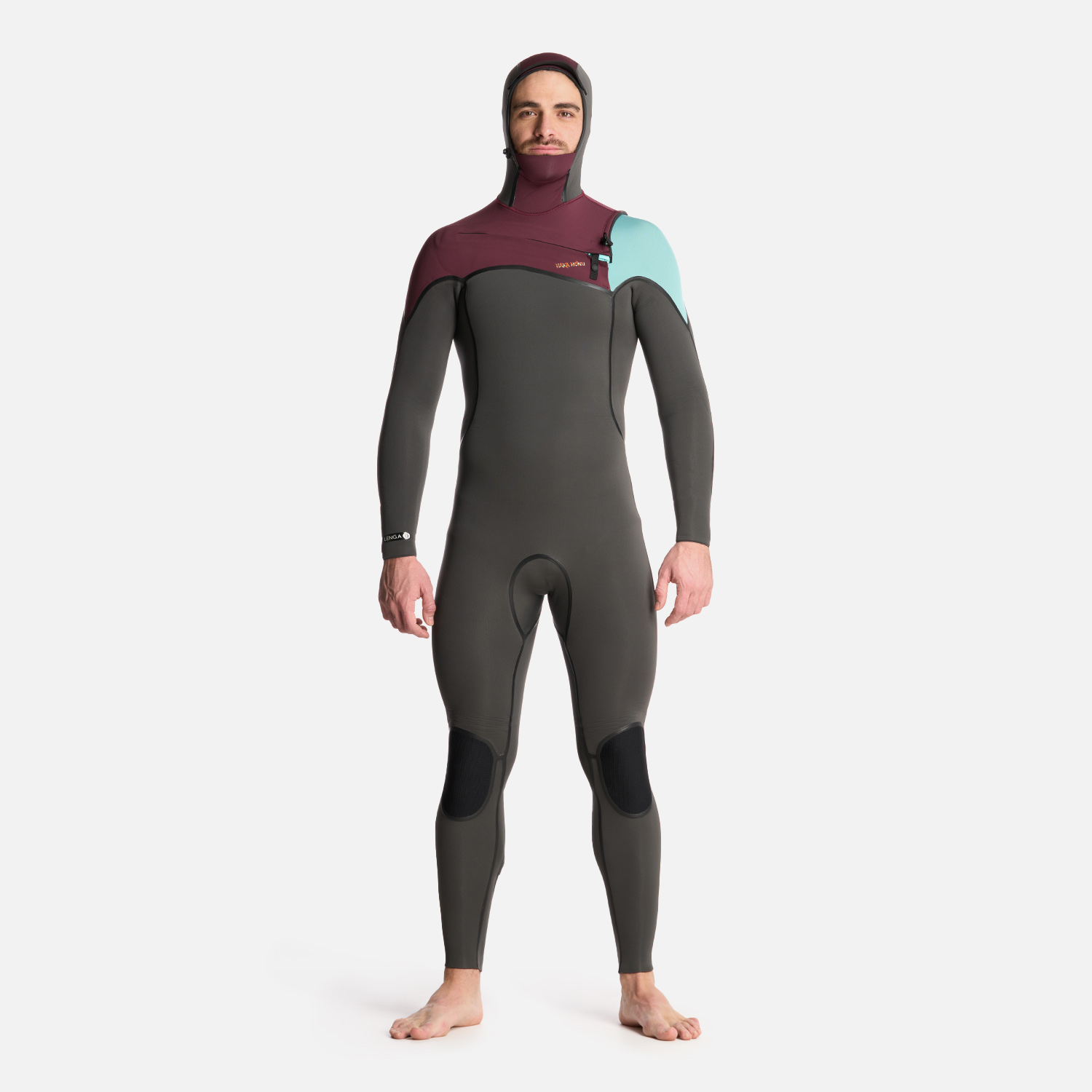 TRAJE SURF HOMBRE HAKA HONU NEOPRENO LENGA 0.253518518518519 GRIS GRAFITO - 1