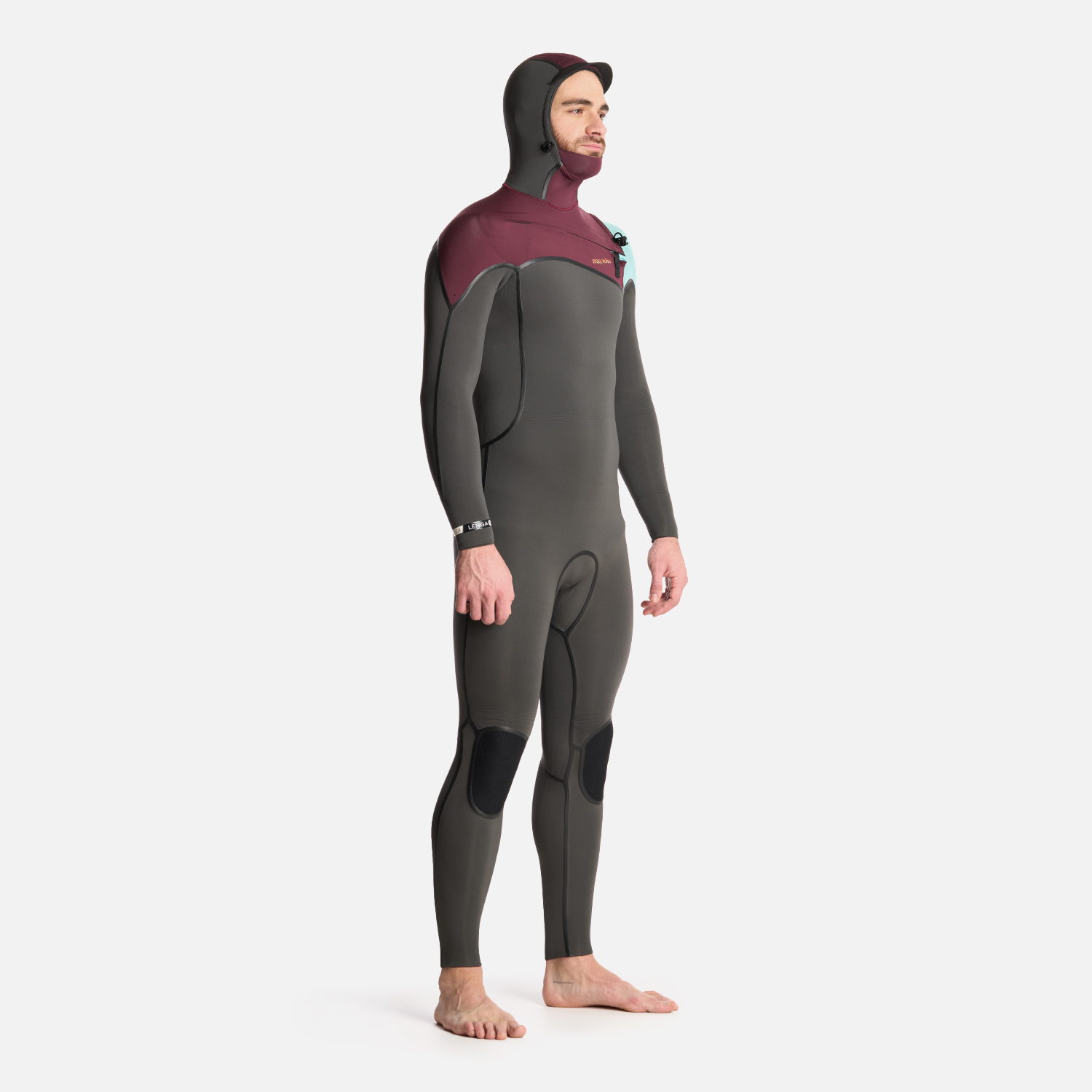 TRAJE SURF HOMBRE HAKA HONU NEOPRENO LENGA 0.253518518518519 GRIS GRAFITO - 2