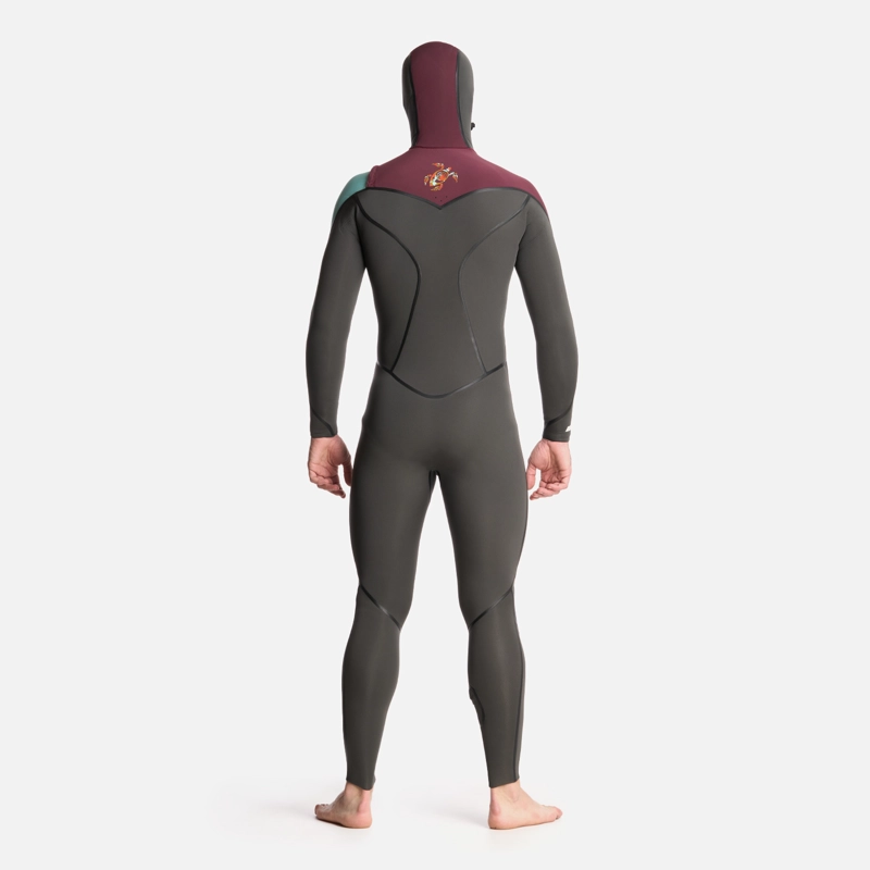 TRAJE SURF HOMBRE HAKA HONU NEOPRENO LENGA 0.253518518518519 GRIS GRAFITO - 3