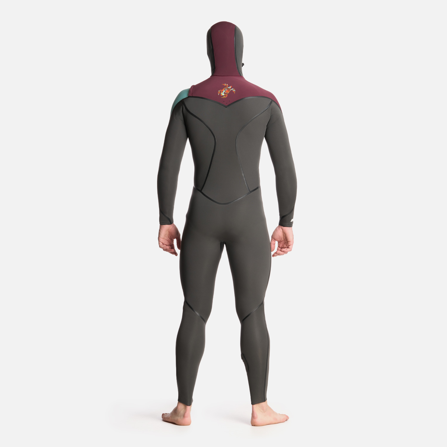 TRAJE SURF HOMBRE HAKA HONU NEOPRENO LENGA 0.253518518518519 GRIS GRAFITO - 3
