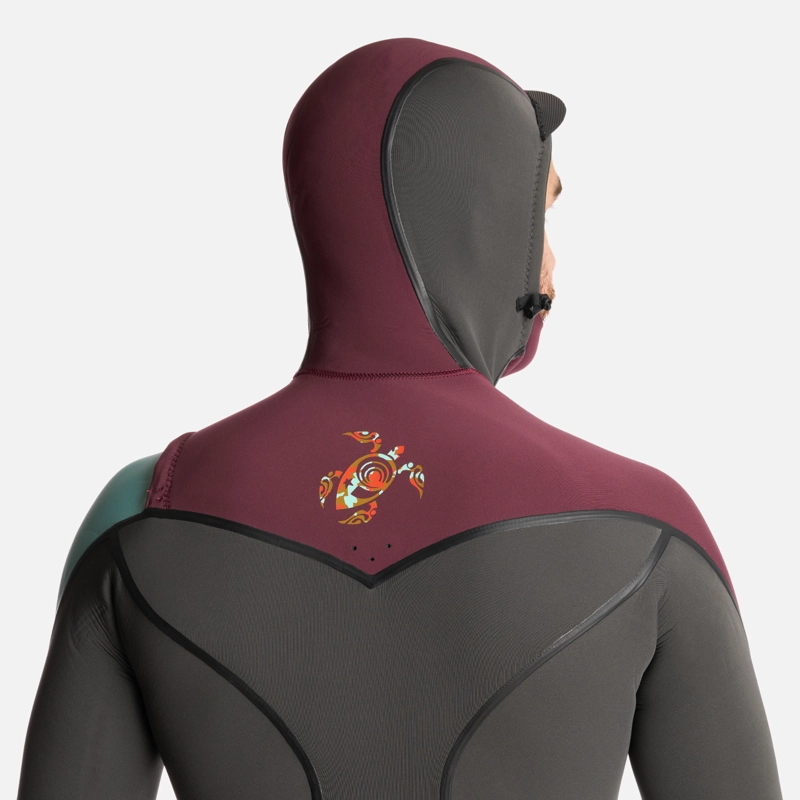 TRAJE SURF HOMBRE HAKA HONU NEOPRENO LENGA 0.253518518518519 GRIS GRAFITO - 6