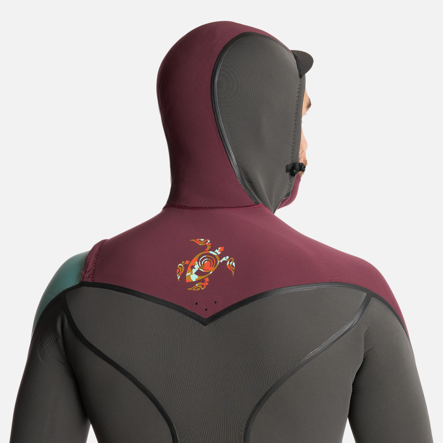TRAJE SURF HOMBRE HAKA HONU NEOPRENO LENGA 0.253518518518519 GRIS GRAFITO - 6
